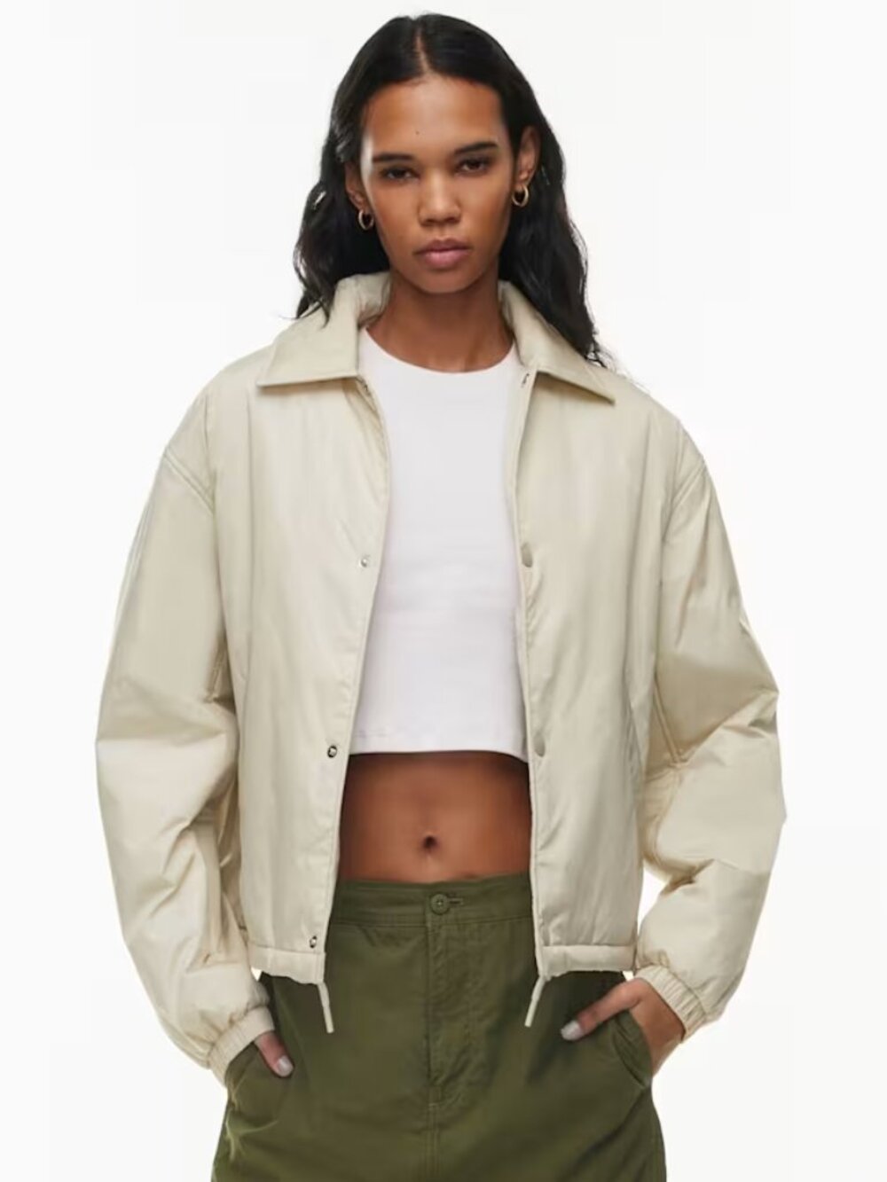 Aritzia Puffer Coaches Jacket